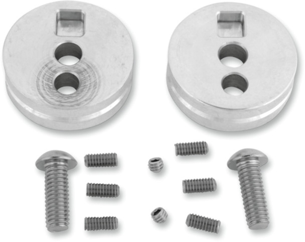Show Chrome Turn Signal Relocation Inserts Motorcycle Lighting 55-122T 41-8719