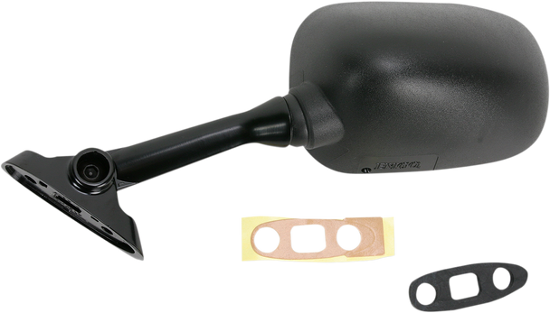 Emgo 20-69722 Mirror - Side View - Oval - Black - Left
