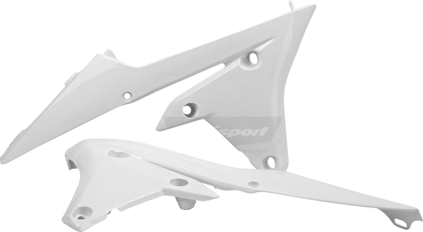Polisport 8417200002 Radiator Cover - White - Yzf/Yzfx | Wrf