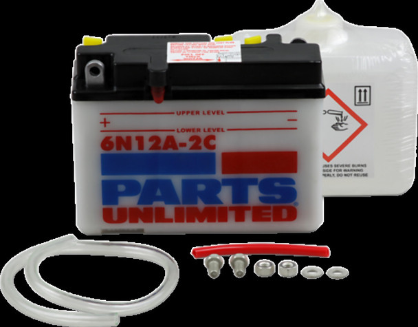 Parts Unlimited 2113-0158 Battery 6N12A-2C (B54-6)