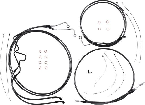 Magnum Shielding 4871216 Black Pearl Designer Handlebar Installation Kit