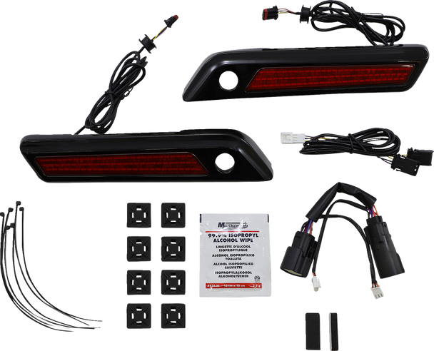 Custom Dynamics CD-SBL-BCM-RB Latch Light - Saddlebag - Red - Black