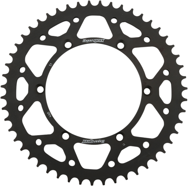 Supersprox RFE-460-51-BLK Steel Rear Sprocket - 51 Tooth