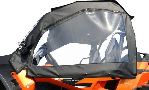 Seizmik 51-20984 Soft Enclosure - Upper - Black/Clear - for CF Moto - ZForce