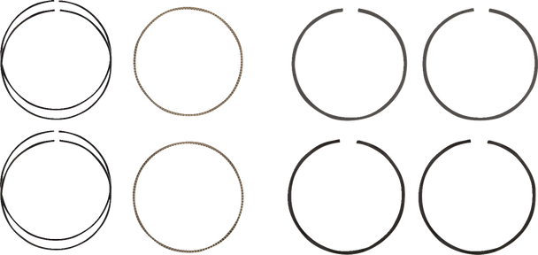 Hastings 2C5231 Piston Rings - 107" Motor - 3.937" Standard - M8