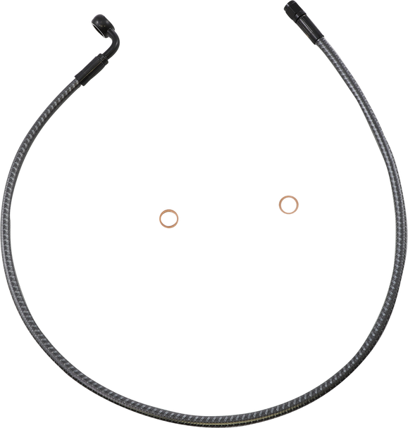 Magnum Shielding AS77230 Brake Line - Front - 10 mm - 90° - 30" - Karbonfibr
