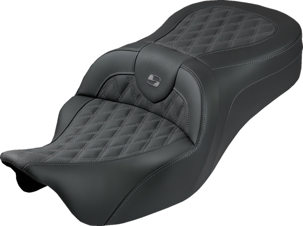Saddlemen 808-07B-182S02 Roadsofa King Seat - w/o Backrest - FLH/FLT 08-25
