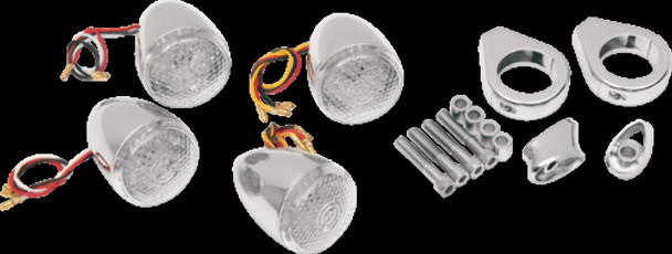 DRAG SPECIALTIES 2020-0274 TURN SIGNAL KIT RED-CLR
