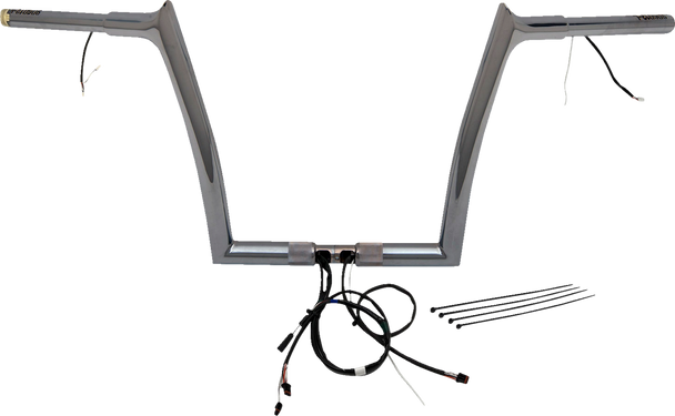 Fat Baggers Inc. 901912 Ez Install Wired 1-1/4" Pointed Top Handlebar Kit - 12"