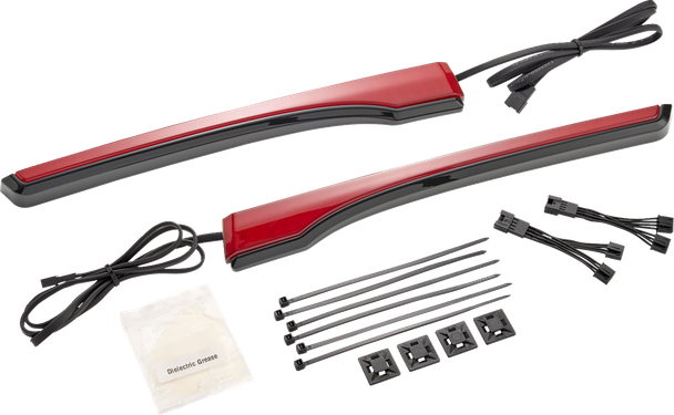 Ciro 46521 Trunk Light - Red Lens - Black - for Indian