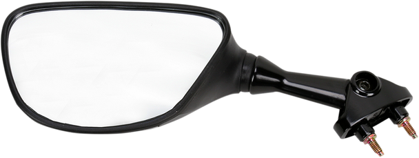 Emgo 20-29632 Mirror - Side View - Cat Eye - Black - Left