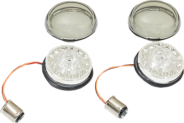 Custom Dynamics PB-RR-57-S Turn Signal Insert - Red/Smoke