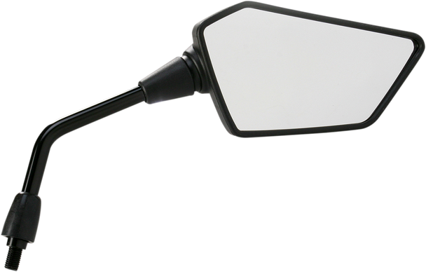 Emgo 20-49221 Mirror - Side View - Polygon - Black - Right