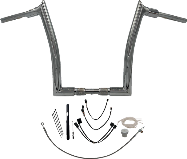 Fat Baggers Inc. 819614 1-1/2" Ez Install Pointed Top Handlebar Kit - 14"