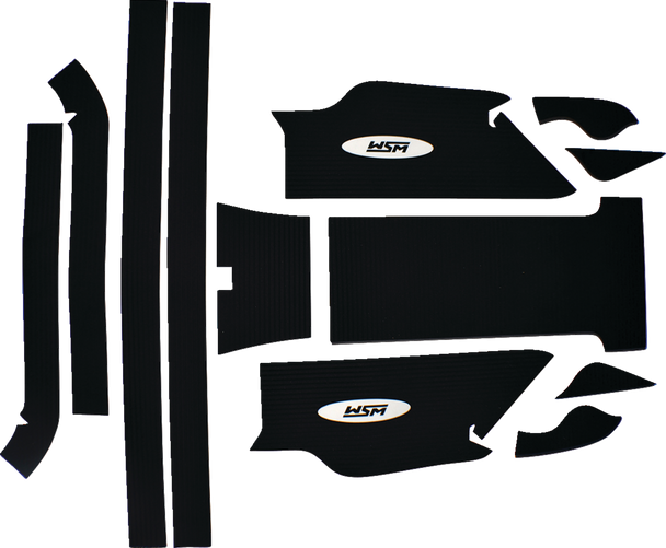 WSM 012-222BLK Traction Mat - Non-Adhesive - for Yamaha SuperJet SJ700
