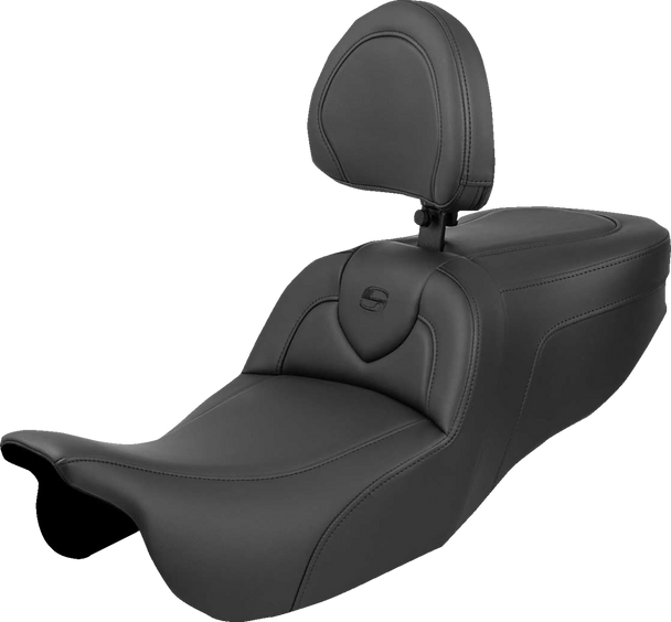 Saddlemen 815-07-187BR Roadsofa Seat - with Backrest - Plain - FLRT/FLTRT 15-25