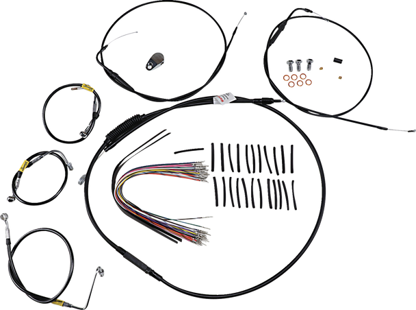 Burly Brand B30-1290 Control Kit for Early Touring Bikes with Bagger Bar