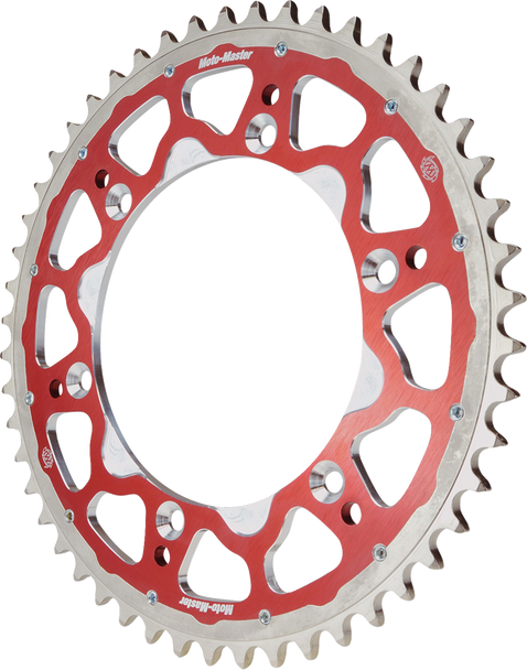 MOTO-MASTER 620123348 Fusion Series Dual Ring Rear Sprocket - 48 Tooth - Red