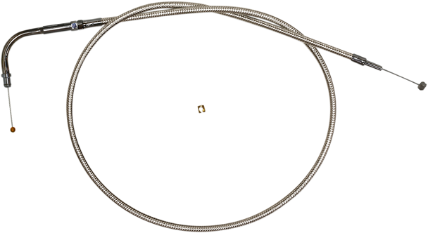 Magnum Shielding 53218 Polished Stainless Steel Braided Throttle Cable - 47-1/2"