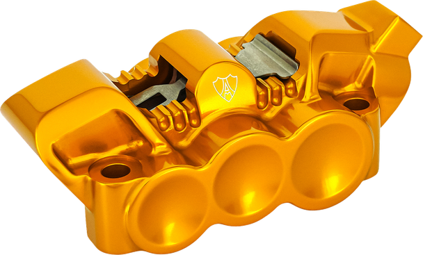 Arlen Ness 320-138 Monoblock Radial Brake Caliper - 100 mm - Right - Gold