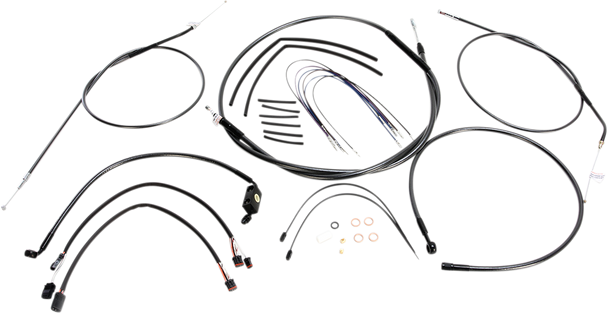 Magnum Shielding 487672 Black Pearl Designer Handlebar Installation Kit - 14-22