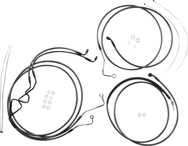 Magnum Shielding 787925 Karbonfibr Designer Handlebar Installation Kit - 17-20