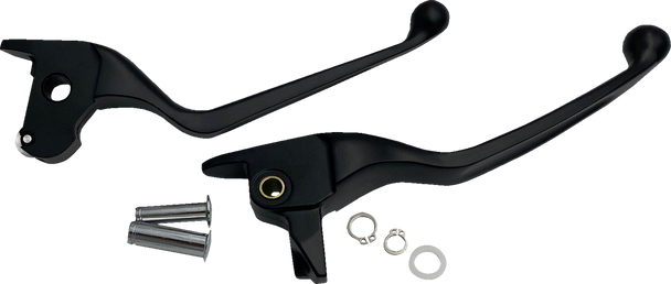 Drag Specialties Lever Set - Narrow - Black