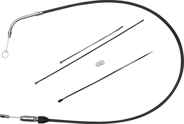 Drag Specialties Quick Connect Clutch Cable - Upper - 39" - Black/Chrome