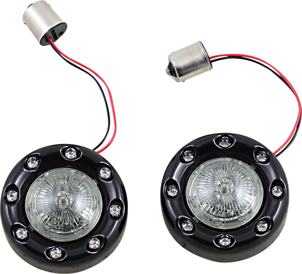 Custom Dynamics PB-BR-RR 56-BS Bullet Turn Signal 1156 - Black - Smoke Lens