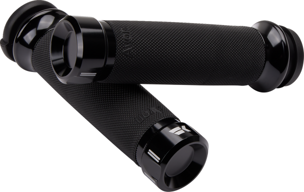 Khrome Werks 500180 Klassic Grips - Custom Contour - TBW - Black