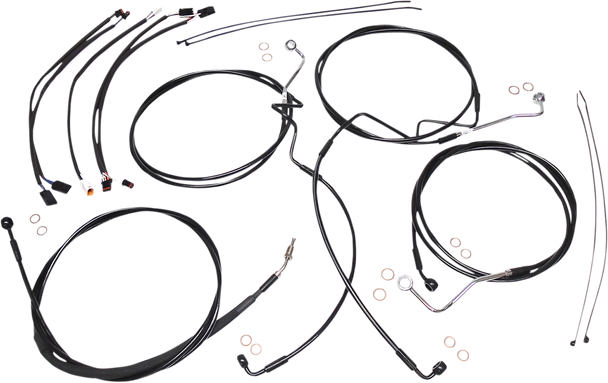 Magnum Shielding 486411 Xr Handlebar Installation Kit - 17-20 Flhrxs - Black