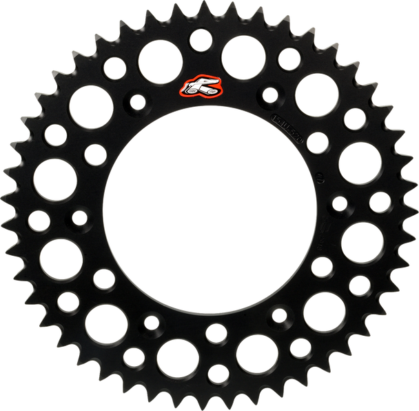 Renthal 441U-428-50GPBK Rear Sprocket - 50 Tooth - Black - Gas Gas/Husqvarna/KTM