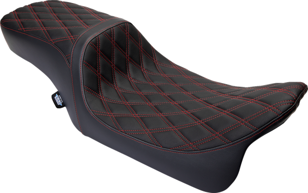Drag Specialties Predator 2-Up Seat - Vinyl - W/O Backrest - FLH 08-23