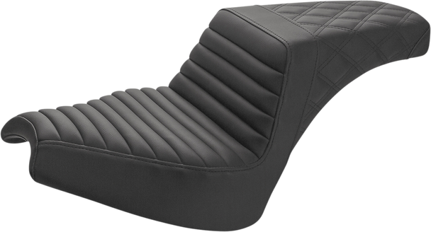 Saddlemen I21-04-176 Step-Up Seat - Front Tuck-n'-Roll/Rear Lattice Stch - Chief