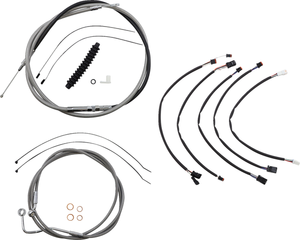 Magnum Shielding 5891022 Xr Handlebar Installation Kit - Stainless Steel/Chrome