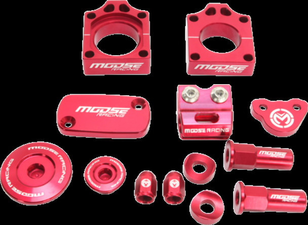 Moose Racing Bling Pack Billet Aluminum Red FOR HONDA CRF250R 2009-2016