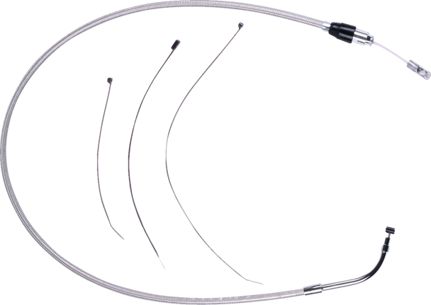Magnum Shielding 52396HE Polished Stainless Quick Connect Upper Clutch Cable