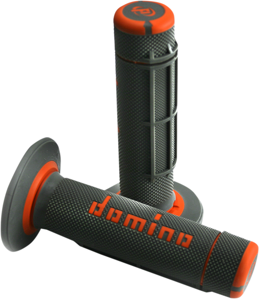 Domino A02041C4540A7-1 Dually Grips - Half Waffle - Black/Orange