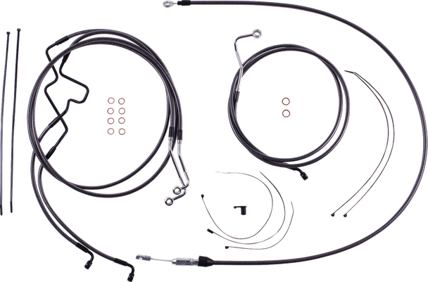 Magnum Shielding 7871218 Karbonfibr Designer Handlebar Installation Kit - 21-23