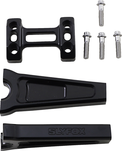 Slyfox Tm-SLY4 Handlebar Riser Kit - Straight - 1" Clamping - 6" Rise - Black