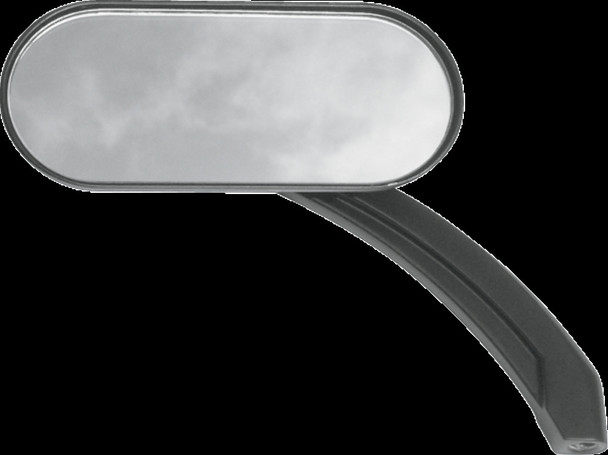 DRAG SPECIALTIES 0640-0488 MIRROR OVAL HOTOP FLATBLK