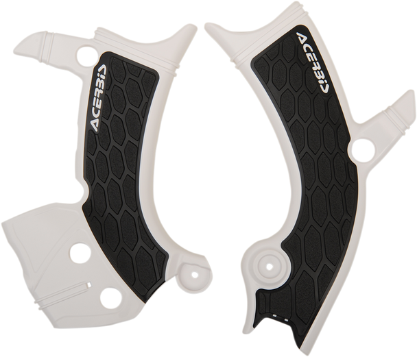 Acerbis 2689411035 X-Grip Frame Guards - White/Black - for Yamaha