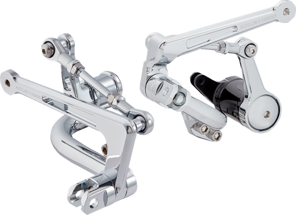 Arlen Ness 420-121 Mid Controls - Chrome - Fl 09-24