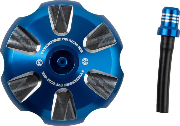 Moose Racing T03-5116L Aluminum Gas Cap - Blue - for Sherco