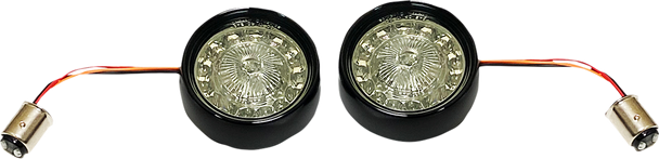 Custom Dynamics PBBB-RR-1157BS Turn Signal Insert - Red/Smoke