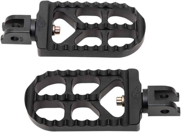 Joker Machine 08-56-6B Serrated Foot Pegs - Black - Long