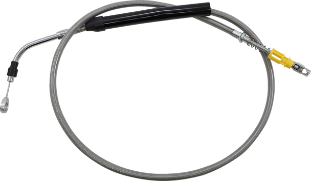 La Choppers LA-8056C13 Stainless Steel Braided Clutch Cable - 21-22 Flh