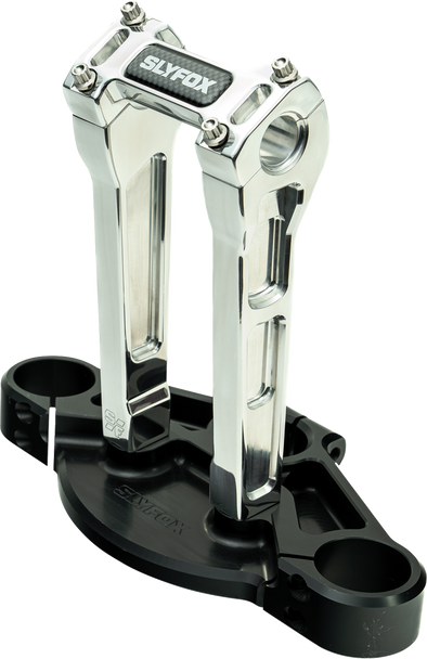 Slyfox Sf-1001-08-R Handlebar Riser Kit - Straight - 1" Clamping - 8" Rise - Raw