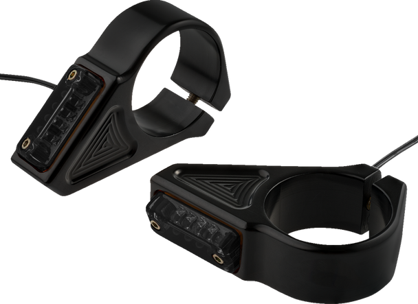 Joker Machine 05-303-1 Turn Signal - 39 mm - Amber - Black