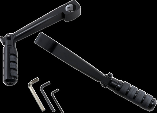 Rivco HD003BK Adjustable Highway Pegs with 1-1/4 in. Frame Mounts